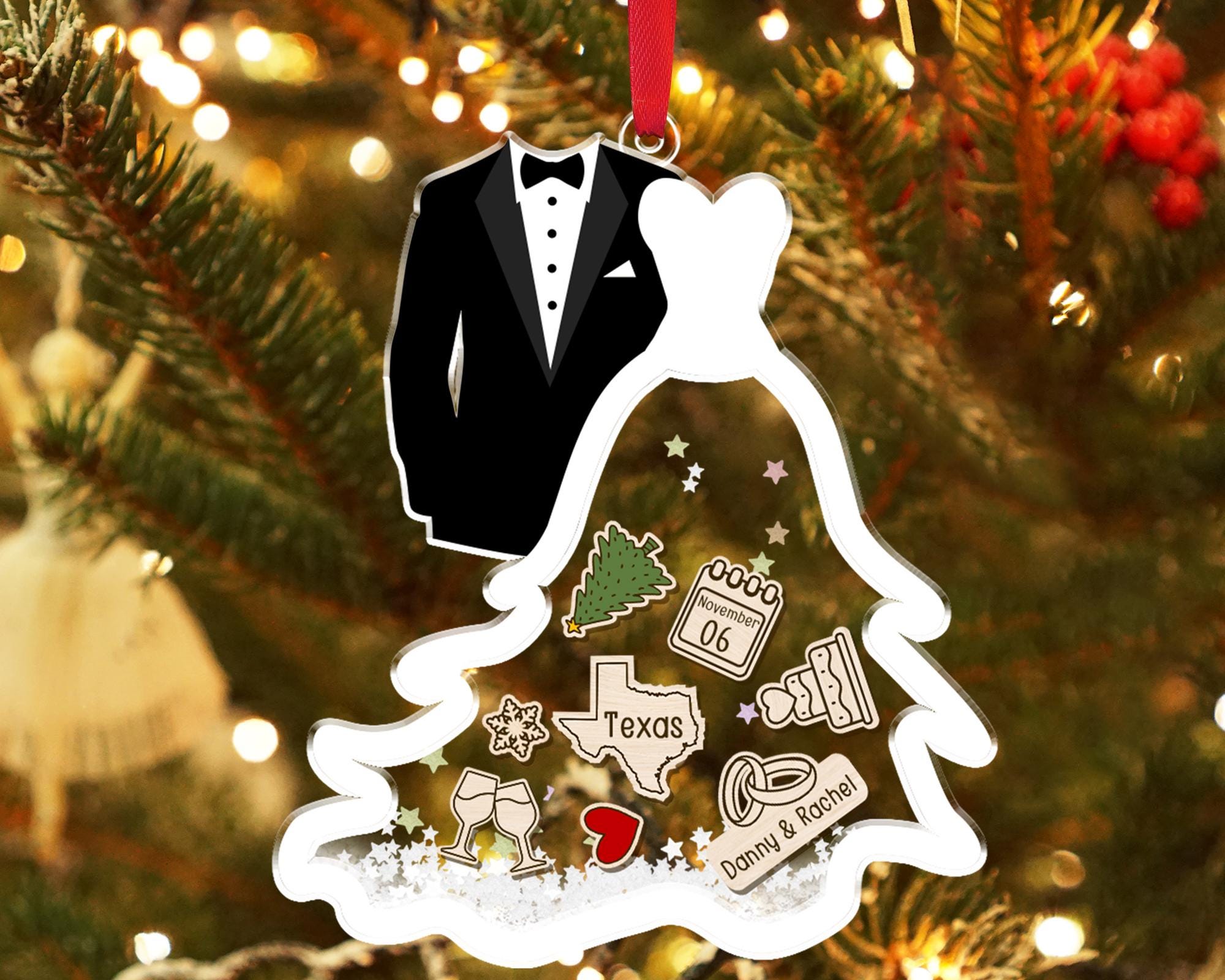 Personalized Holiday Picture, Custom Anniversary Gift, Christmas