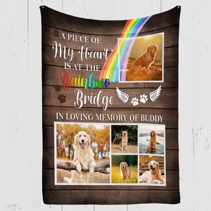 Dog Blanket, Personalized Photo Blanket, Pet Memorial Gift, Dog Memorial Gift, Dog Loss, Pet Sympathy Gift, Christmas Blanket, Throw Blanket