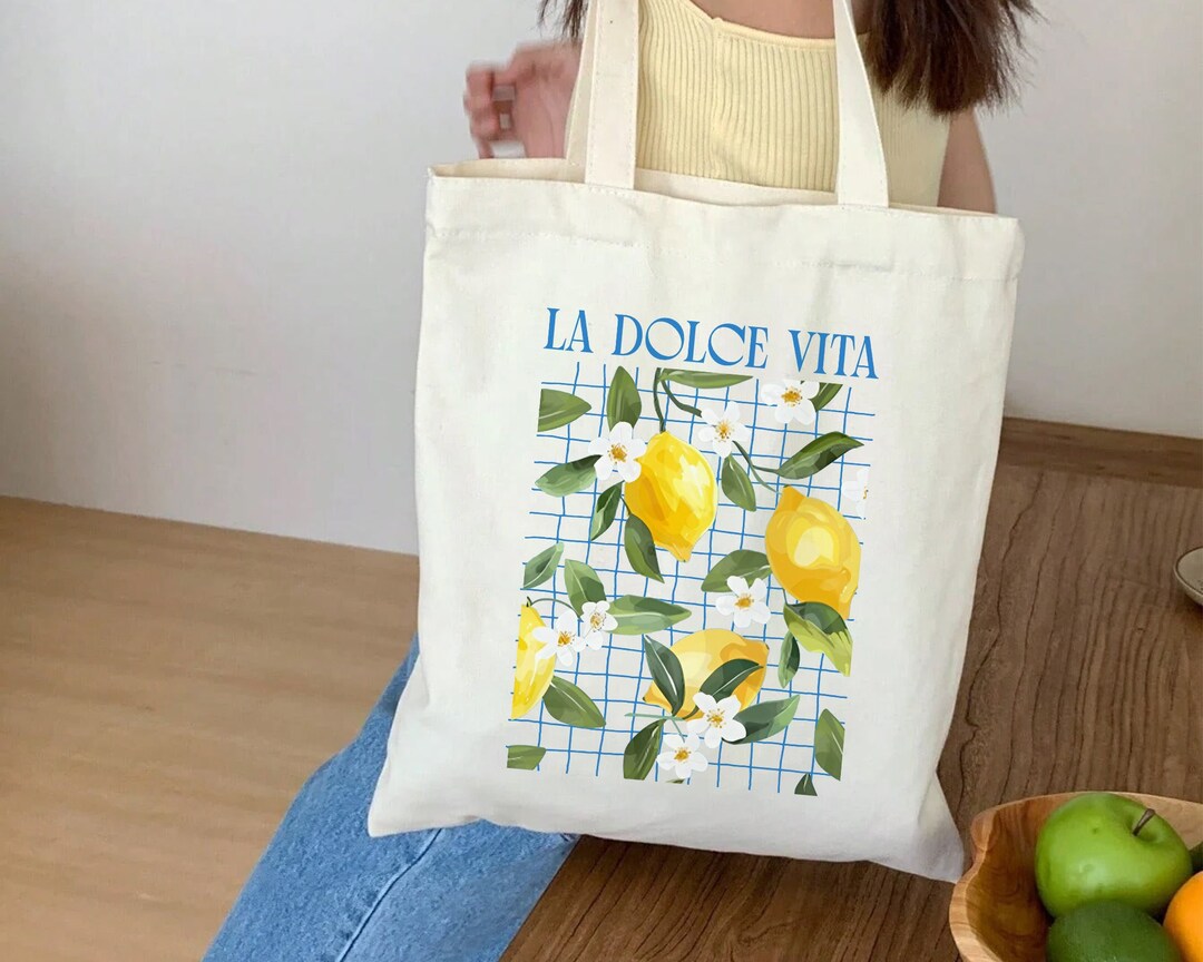 Limited Edition “La Dolce Vita” Cotton Tote