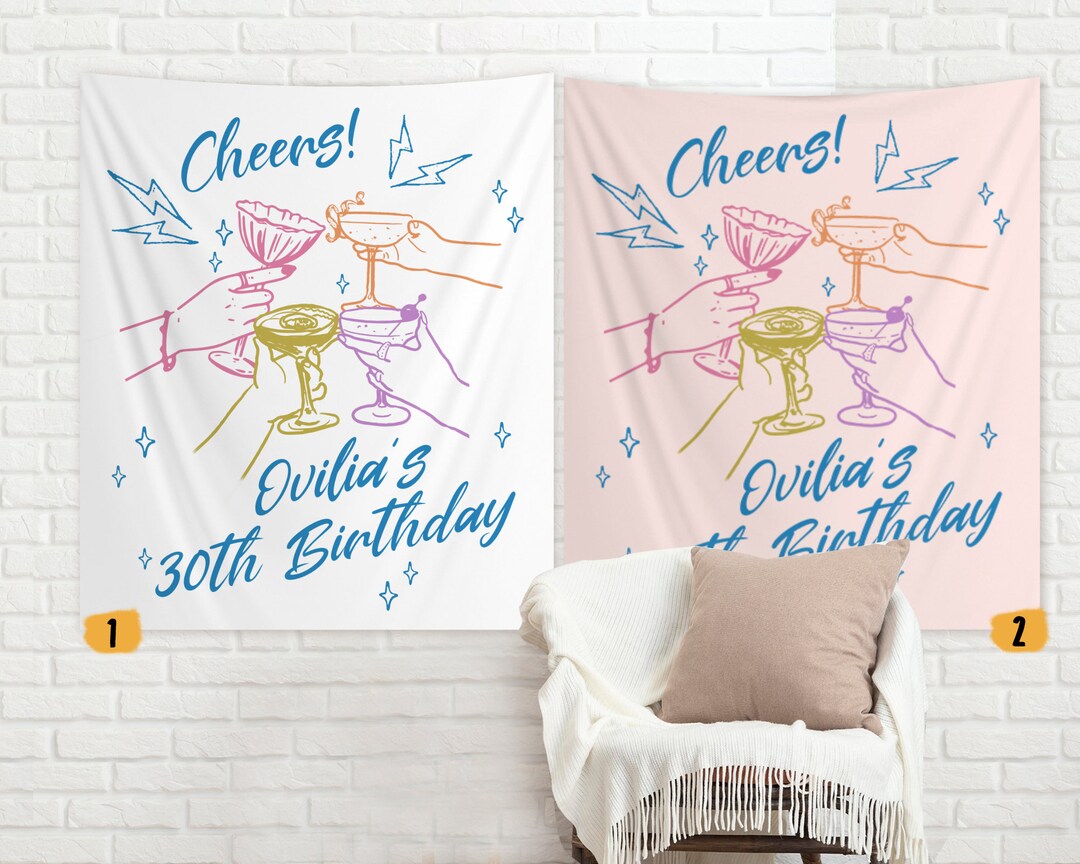 Bannière d'anniversaire personnalisée XL - Pour Enfants, Hommes et
