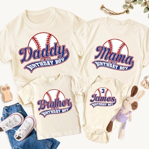 Baseball Family Matching Shirts, Baseball Birthday Boy TShirt, Rookie of the Year Tee, Baseball Theme Birthday Shirt, Baseball Mama Shirt