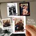 Personalized Couple Photo Visor Clip, Drive Safe Gift for Him, Valentines Day Gift for Boyfriend, Couple Playing Card Car Visor Clip product logo