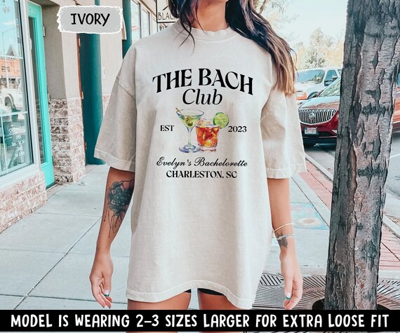 Custom Bachelorette Party Shirt: The Bach Club, Bridesmaid Tee
