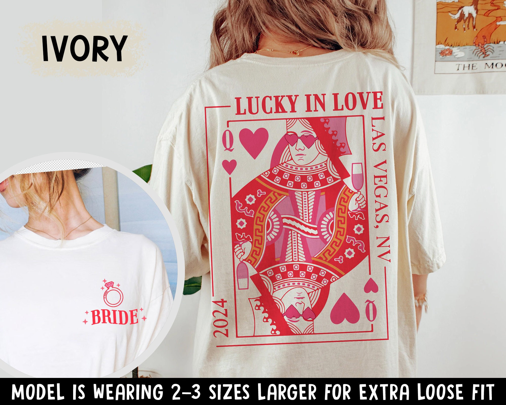 Las Vegas Bachelorette Shirt: Lucky In Love Casino Trip Tee