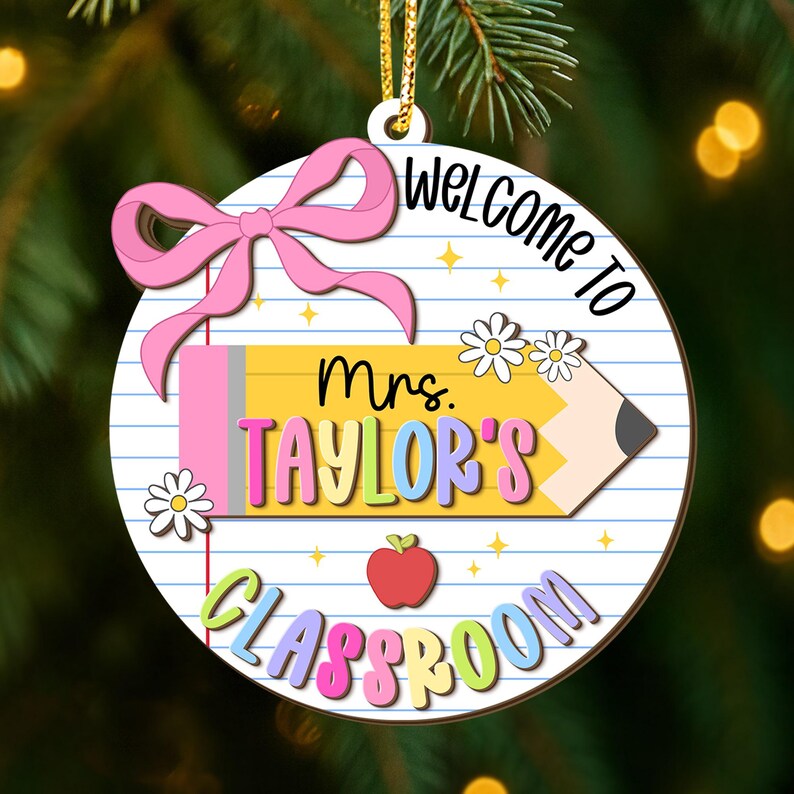 Personalized Teacher Door Sign: Classroom Welcome Decor, Back to School ...