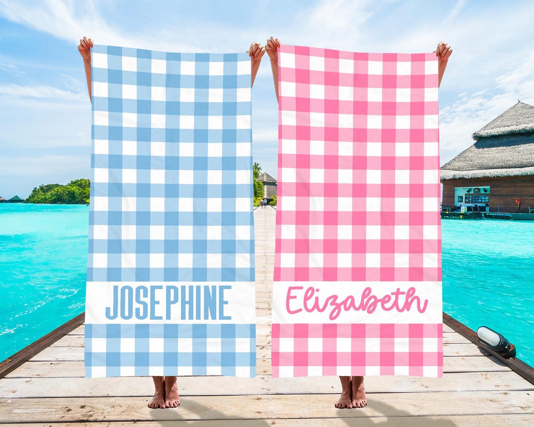 Checkerboard Beach Towel