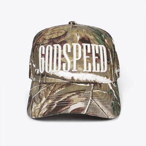 Boné Godspeed com bordado camuflado, boné snapback bicolor