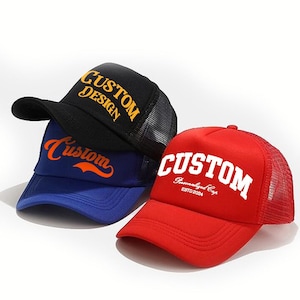 Personalized Trucker Hat: Custom Name Foam Cap