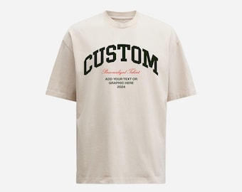 Custom Design Unisex T-shirt: Personalized Text & Graphic