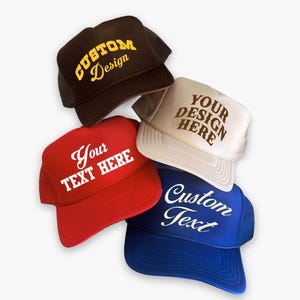 Embroidered Custom Trucker Hat: Personalized Slogan, Party, Bachelorette