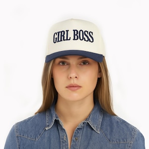 Gorra snapback con bordado 3D de Girl Boss, gorra vaquera del oeste, gorra de camionero de Girl Boss, gorra Just a girl, gorra vintage para chica, gorra de chica campestre