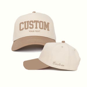 Custom Embroidered Two-Tone Snapback Hat: Personalized Text/Logo