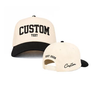 Casquette trucker vintage en toile brodée personnalisée :
