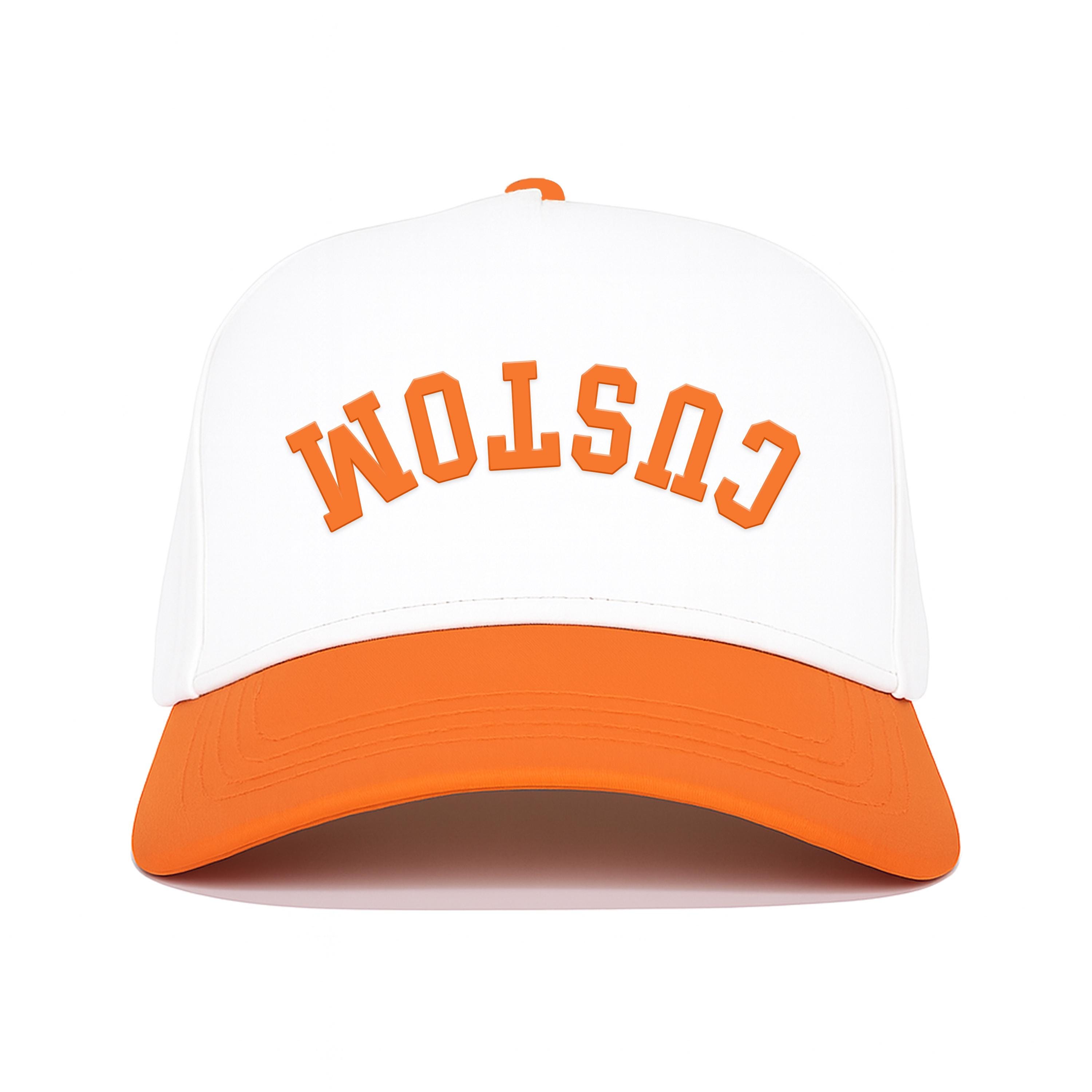 Morgan Wallen - New Era White Crown with Rust Orange Brim Snapback Hat Morgan Wallen Hat Field & Stream Tennessee Volunteer Orange  main image 4