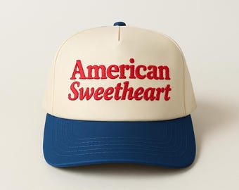 American Sweetheart Embroidered Cap: Two-Tone Snapback Hat