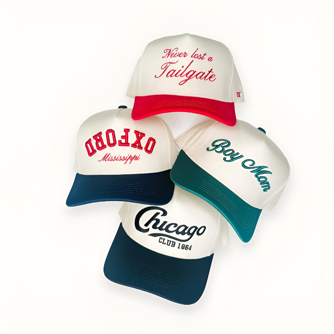 Script Baseball Cap Custom Embroidered Snapback Hat: Personalized Script Baseball Cap - Etsy