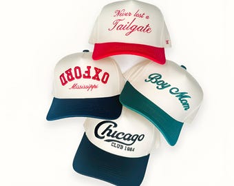 Custom Embroidered Snapback Hat: Personalized Script Baseball Cap