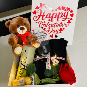 Caja de regalo de San Valentín para él o ella: personalizable y única