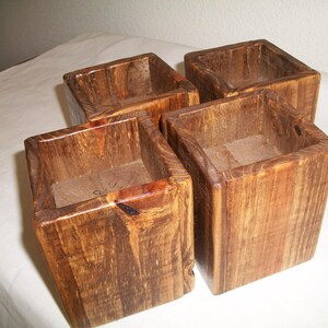Set--4 Sturdy Risers—2 3/4” Lift--Reused Pine--For Bed. Desk, Sofa--USA Made