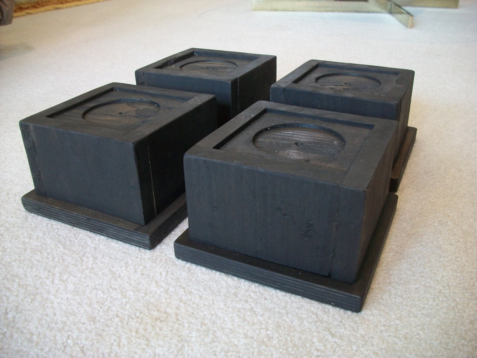 Set of 4 Large Oversize Bed Risers Furniture Blocks Leg Etsy
