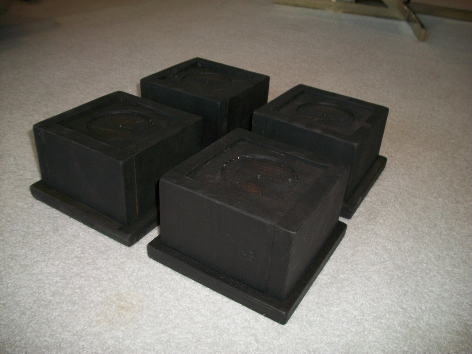 Set of 4 Large Oversize Bed Risers Furniture Blocks Leg Etsy
