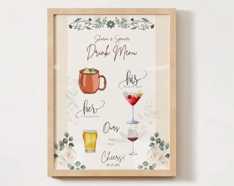 Customize Wedding Drink Template Design