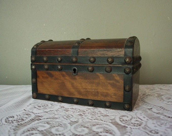 Vintage Pirates Wooden Treasure Chest Jewelry Box - Etsy