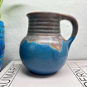 Art Deco BOURNE DENBY Pottery 17cm "Orient" Pattern Jug c1930s England