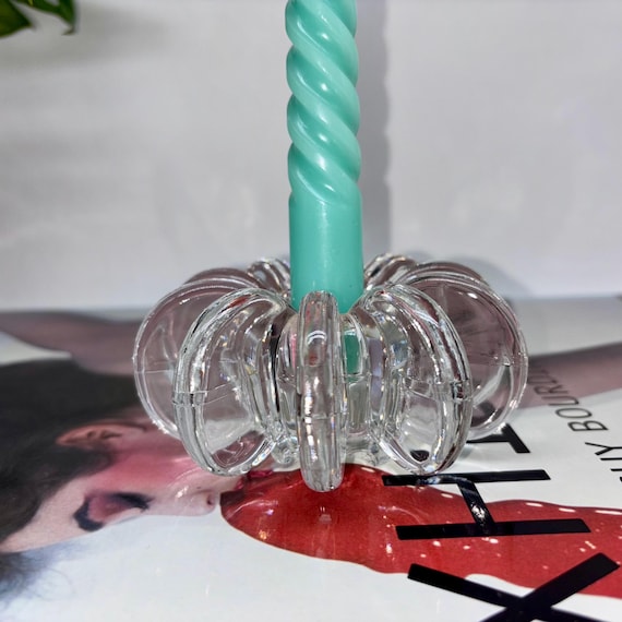 MCM Vintage ROSENTHAL Studio Line Coin Disc Crystal Candleholder