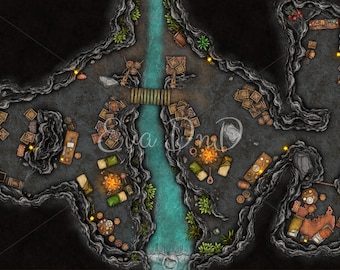DnD Bandit Hideout Battle Map