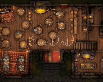 DnD Tavern Battle Map