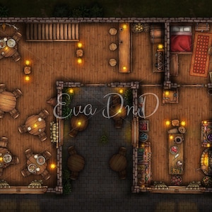 Carte de bataille de la taverne du D&D Inn
