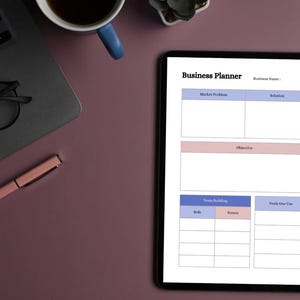 Business Planner, Business Kit, Small Business planner, Small Business, 2024 Business Plan, Canva Template, Business Planner PDF | Business