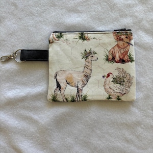 Key Chain Wallet-Keyfob-Fabric wallet-Small Pouch