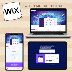 Wix Website Template For Web App Landing Page | Editable Wix Template | Wix Design Boho | Creative Simple Wix Design | Instant Deliver
