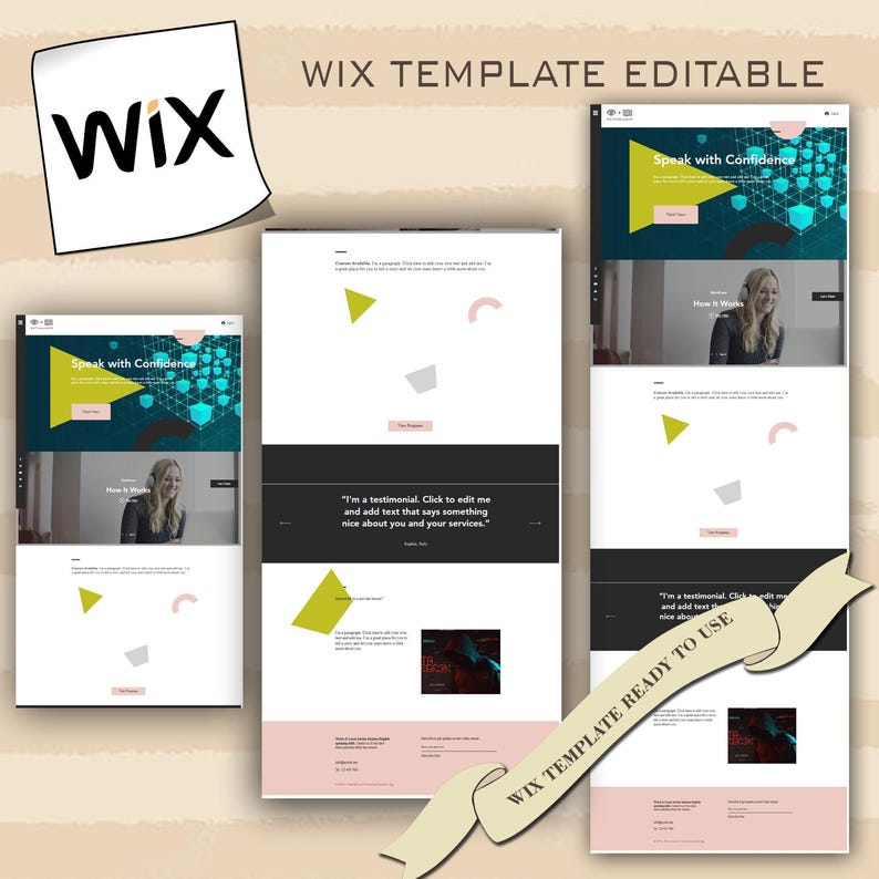Wix Website Template for Online Language Course School - Wix Website ...