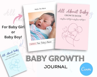 Printable Baby Memory Book | Milestone Journal (PDF Download)