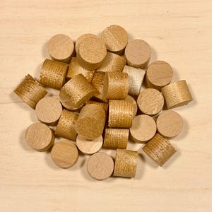 1/2" Western Red Cedar Wood Plugs | Screw Hole Caps | Deck Boat Building