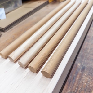 18 "Western Red Cedar Dowels Handgefertigt | Möbelherstellung | Holz Schreinerei | Bootsbau
