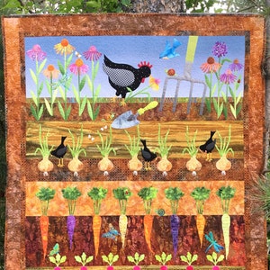 Colleen's Garden quilt pattern- pdf quilt pattern - garden applique - garden quilt - JoAnn Hoffman