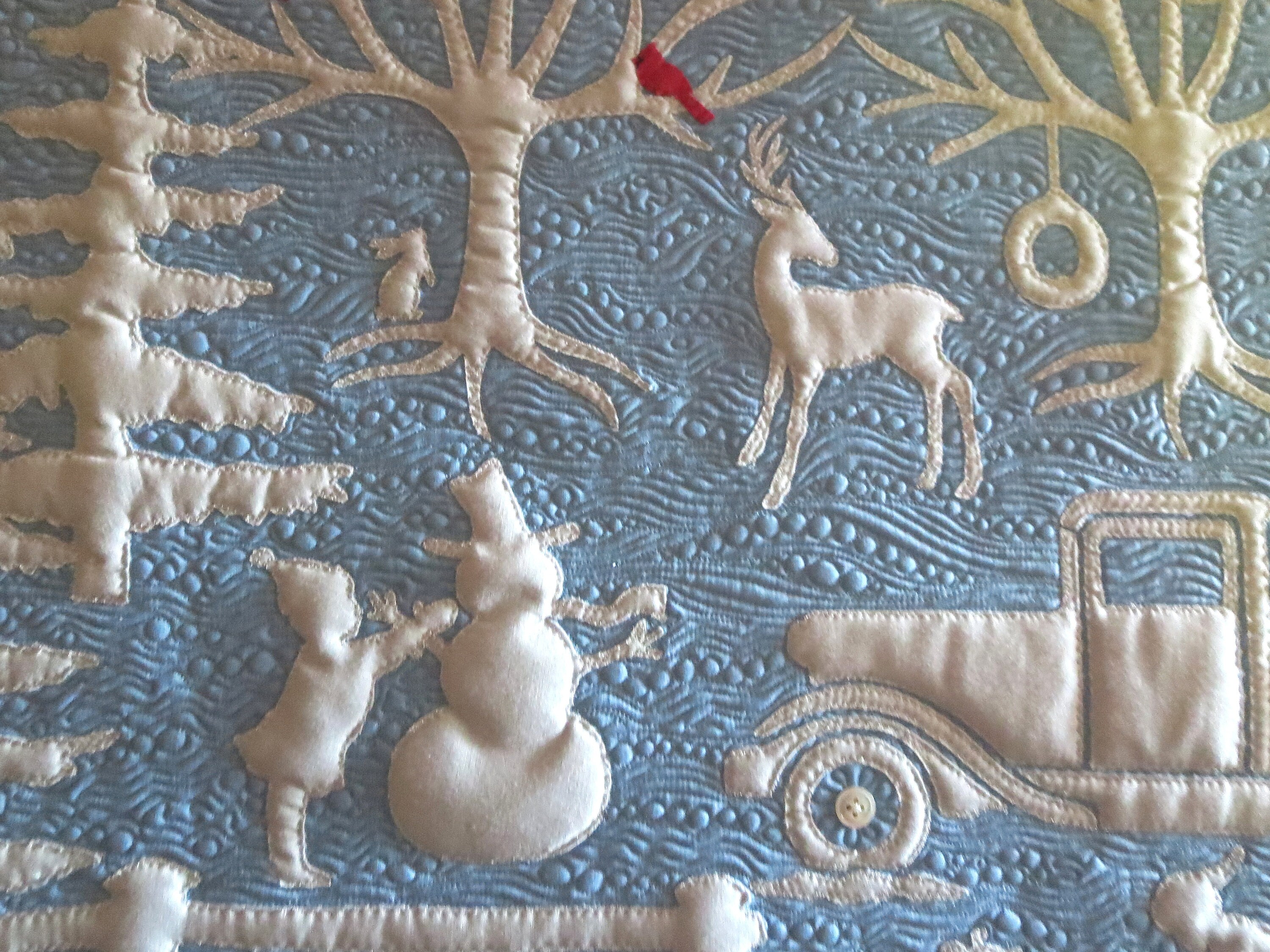 Winter in Wedgwood PDF Quilt Pattern - Snowman Applique - Christmas ...