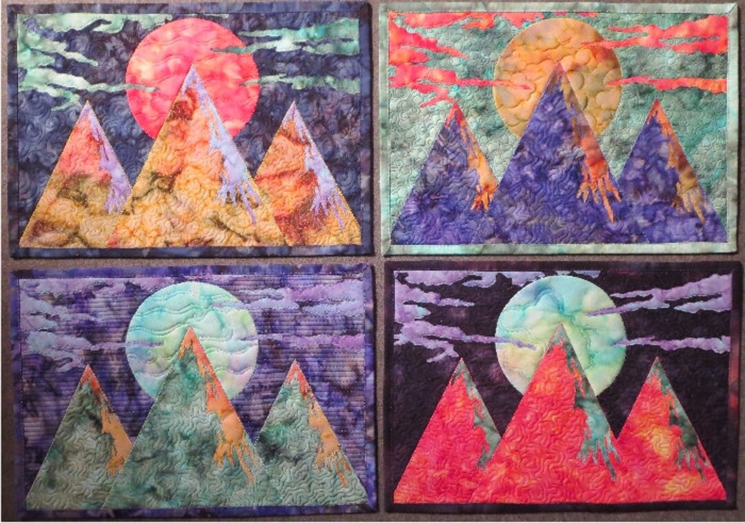 Moonshine - Placemats - PDF Quilt Pattern - Alaska Quilt Pattern - Pdf ...