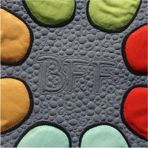 BFF Best Friends Forever PDF quilt pattern applique baby quilt JoAnn Hoffman image 2