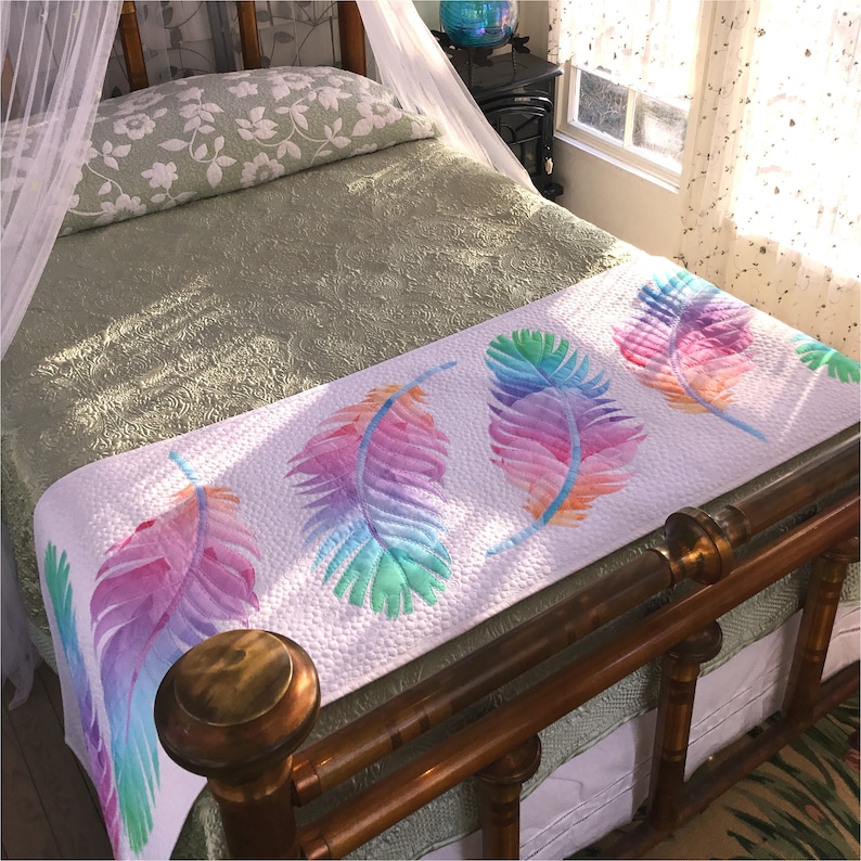 Dream Big Dream Catcher Bed Runner Dream Catcher Feather Bed Runner PDF