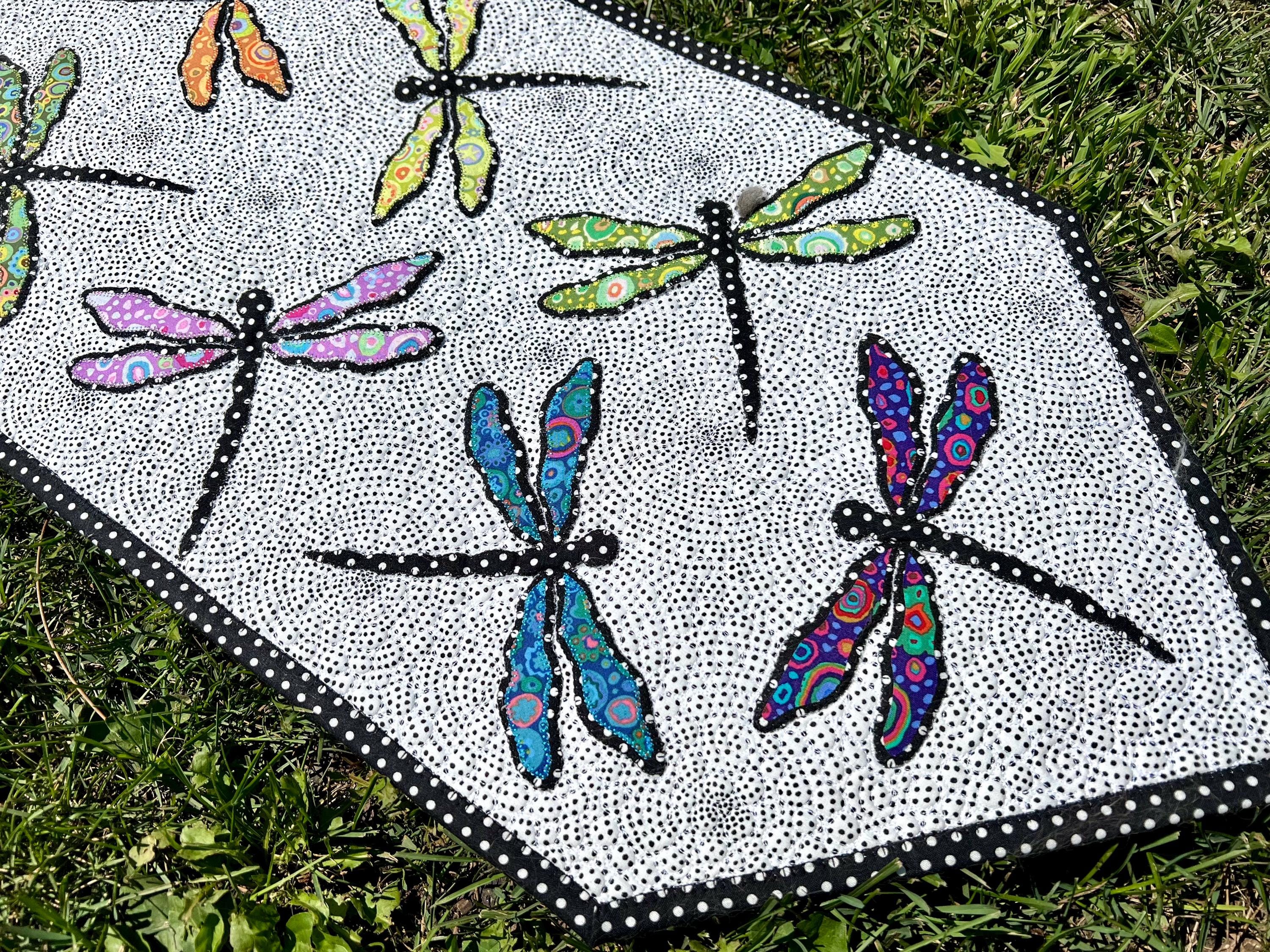 Dragonflies Table Runner - PDF Pattern - Table Runner Pattern ...