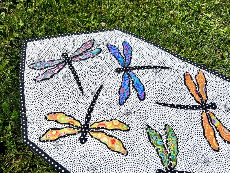 Dragonflies Table Runner - PDF Pattern - Table Runner Pattern ...