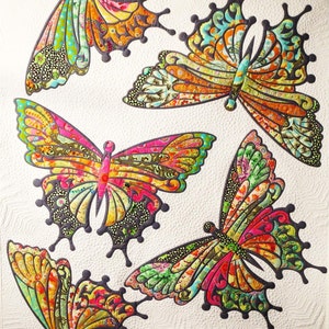 The Modern Butterfly PDF quilt pattern -butterfly quilt pattern - butterfly applique - JoAnn Hoffman