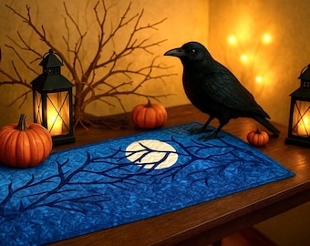 Bordlöpare med Spooky Moon - pdf-nedladdning - applikation