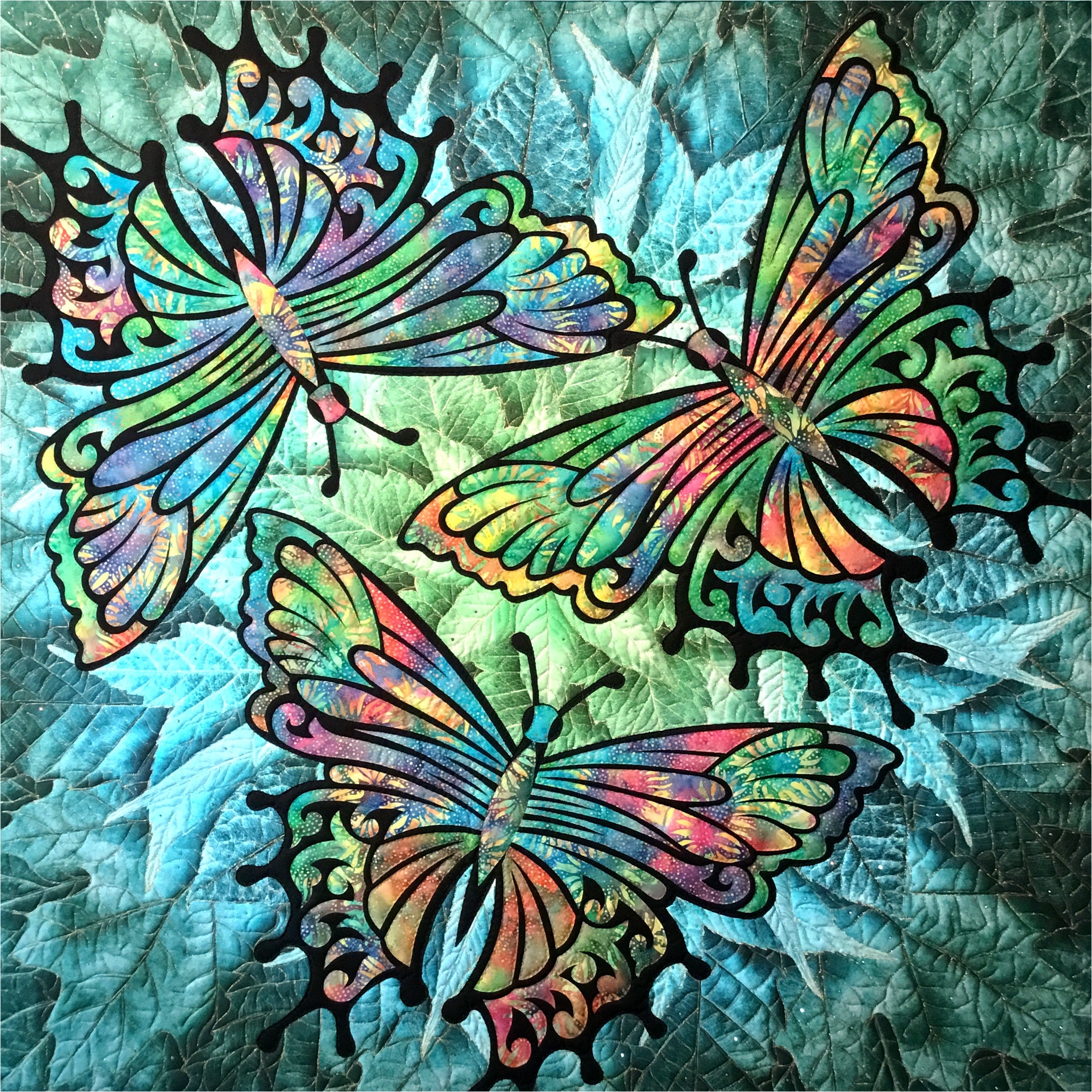 Dance of the Butterflies - Quilt Pattern - Applique Quilt Pattern - Pdf ...