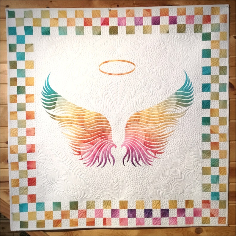 Heaven Sent Quilt Pattern Applique Pattern Angel Quilt Etsy Canada